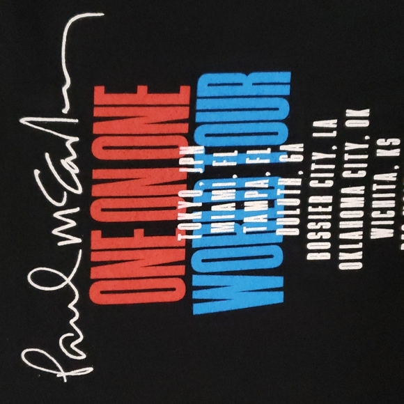 Paul McCartney concert tshirt One on One World Tour - Picture 12 of 13
